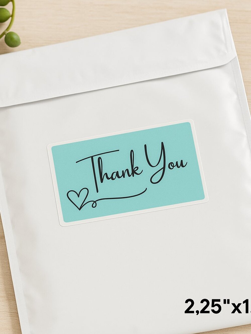 250 Thank You Sticker Pack Mulicolor Simple Small Business Packaging Stickers - Picture 4 of 5